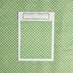 Mrs. Alice Serena Fresson Fabrics|Green Lotus Flower Fabric