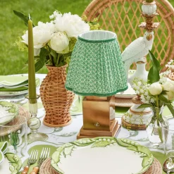 Mrs. Alice Lamps & Lighting|Green Lotus Lampshade