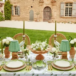 Mrs. Alice Lamps & Lighting|Green Lotus Lampshade