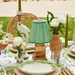 Mrs. Alice Lamps & Lighting|Green Lotus Lampshade