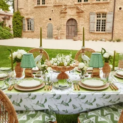 Mrs. Alice Lamps & Lighting|Green Lotus Lampshade