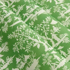 Mrs. Alice Serena Fresson Fabrics|Green Pagoda Garden Fabric