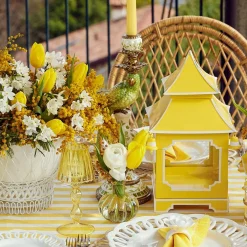 Mrs. Alice Candle Holders|Green Parrot Candle Holder (Pair)