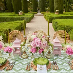 Mrs. Alice Candle Holders|Green Parrot Candlescape