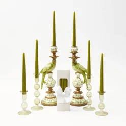 Mrs. Alice Candlescapes|Green Parrot Candlescape
