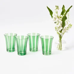 Mrs. Alice Glasses|Green Positano Glasses (Set Of 4)