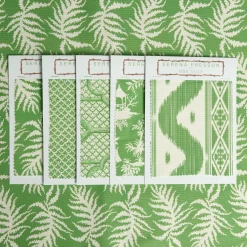 Mrs. Alice Serena Fresson Fabrics|Green Trailing Ferns Fabric
