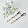 Mrs. Alice Cutlery Sets|Grey Horn Salad Servers