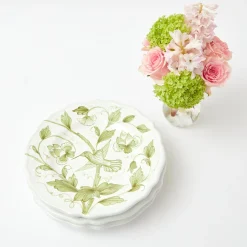 Mrs. Alice Starter Plates|Hand Painted Hummingbird Starter Plate