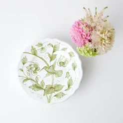 Mrs. Alice Starter Plates|Hand Painted Hummingbird Starter Plate