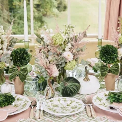 Mrs. Alice Starter Plates|Hand Painted Hummingbird Starter Plate