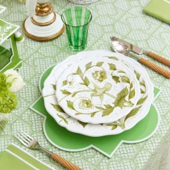 Mrs. Alice Starter Plates|Hand Painted Hummingbird Starter Plate