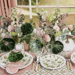 Mrs. Alice Starter Plates|Hand Painted Hummingbird Starter Plate