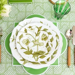 Mrs. Alice Starter Plates|Hand Painted Hummingbird Starter Plate