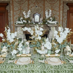 Mrs. Alice Vases|Hand Painted Tole Bud Vases (Set Of 3)