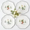 Mrs. Alice Crockery Sets|Heidi & Hans Skier Dinner Plate (Set Of 4)