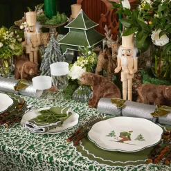 Mrs. Alice Dinner Plates|Heidi & Hans Skier Dinner Plate (Set Of 4)