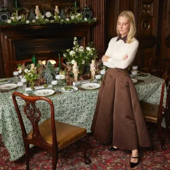 Mrs. Alice Starter Plates|Heidi & Hans Skier Starter Plates (Set Of 4)