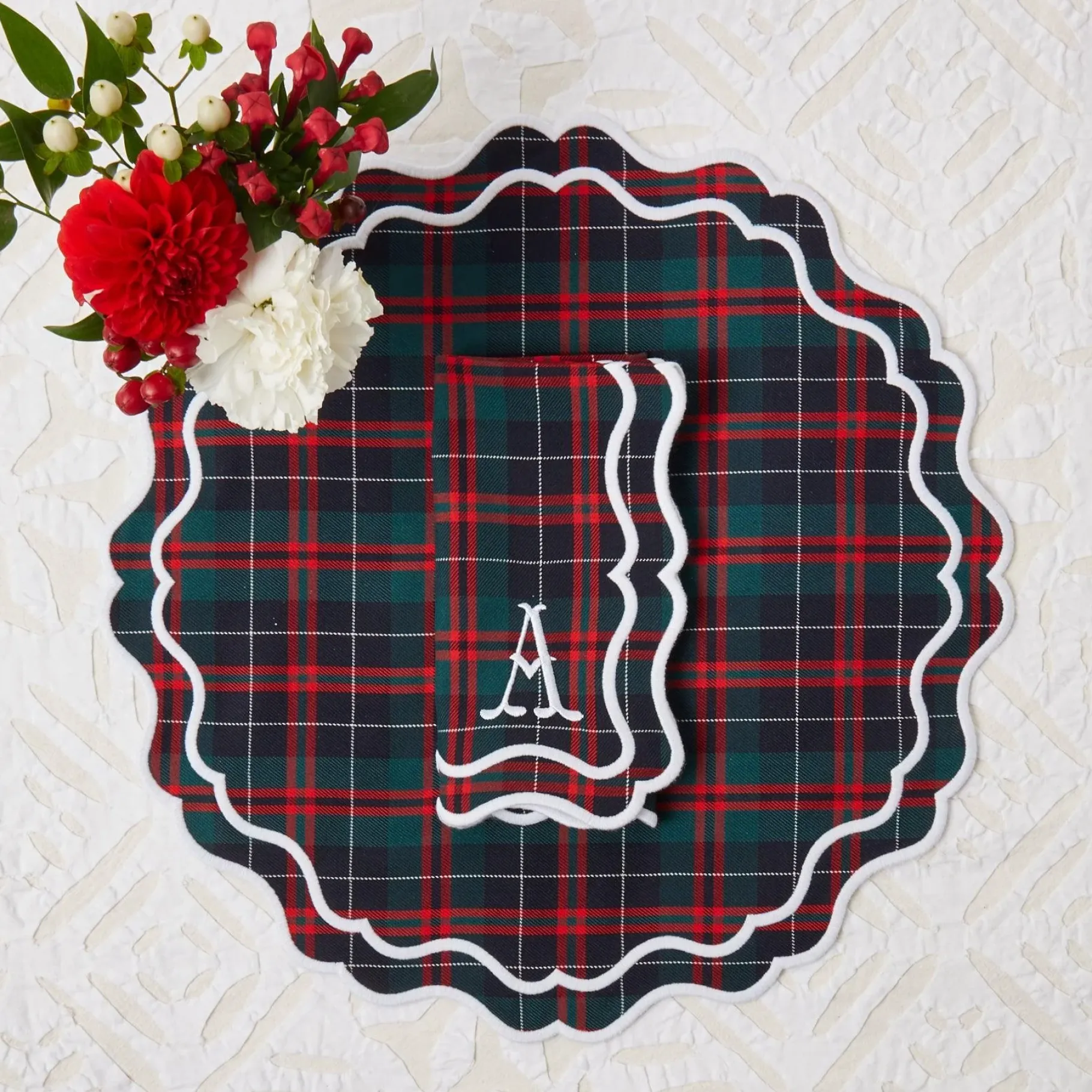 Mrs. Alice Placemats|Highland Tartan Placemats (Set Of 4)