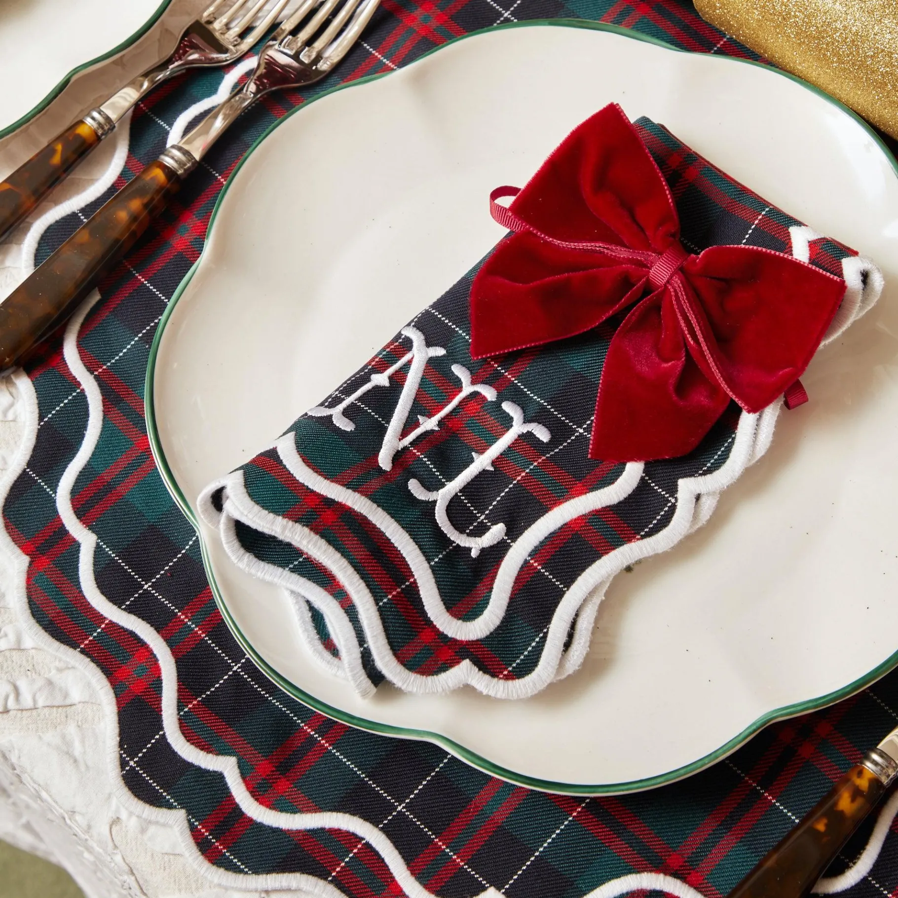 Mrs. Alice Placemats|Highland Tartan Placemats (Set Of 4)