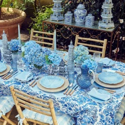 Mrs. Alice Glassware Sets|Hobnail Navy Glasses & Jug Set