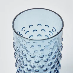 Mrs. Alice Glasses|Hobnail Navy Glasses (Set Of 6)