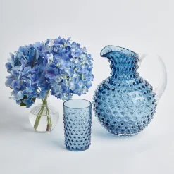 Mrs. Alice Jugs|Hobnail Navy Jug