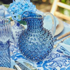 Mrs. Alice Jugs|Hobnail Navy Jug