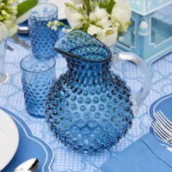 Mrs. Alice Jugs|Hobnail Navy Jug