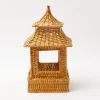 Mrs. Alice Candle Holders|Honey Rattan Pagoda Lantern