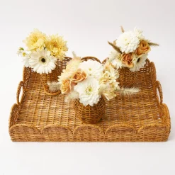 Mrs. Alice Vases|Honey Rattan Vase (Set Of 3)