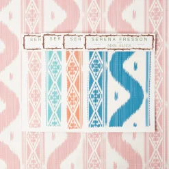 Mrs. Alice Serena Fresson Fabrics|Ikat Stripe Fabric