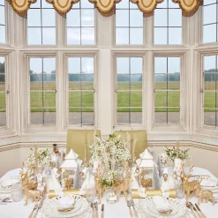 Mrs. Alice Candle Holders|Joy Gold Fluted Candle Holder (Pair)