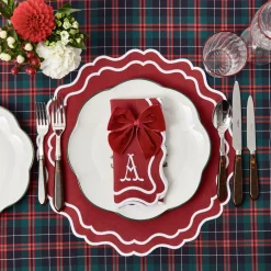 Mrs. Alice Placemats|Katherine Berry Red Placemats (Set Of 4)