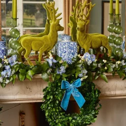 Mrs. Alice Napkin Rings, Bows & Wreaths|Large Blue Velvet Bow