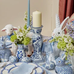 Mrs. Alice Candle Holders|Large Chinoiserie Candle Holder