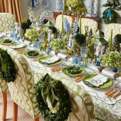 Mrs. Alice Napkin Rings, Bows & Wreaths|Large Forest Green Velvet Bow