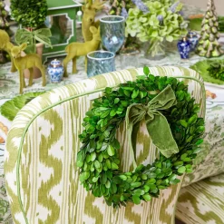 Mrs. Alice Napkin Rings, Bows & Wreaths|Large Forest Green Velvet Bow
