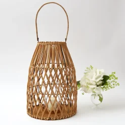 Mrs. Alice Candle Holders|Large Rattan Lantern