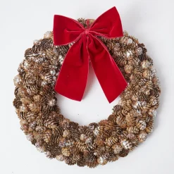 Mrs. Alice Napkin Rings, Bows & Wreaths|Large Ruby Red Velvet Bow