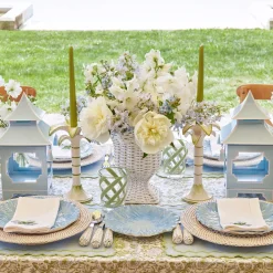 Mrs. Alice Candle Holders|Large White Palm Candle Holder