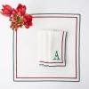 Mrs. Alice Napkins|Liberty Candy Cane Napkins (Set Of 4)