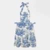 Mrs. Alice Aprons & Robes|Lilibet Toile Frilled Apron