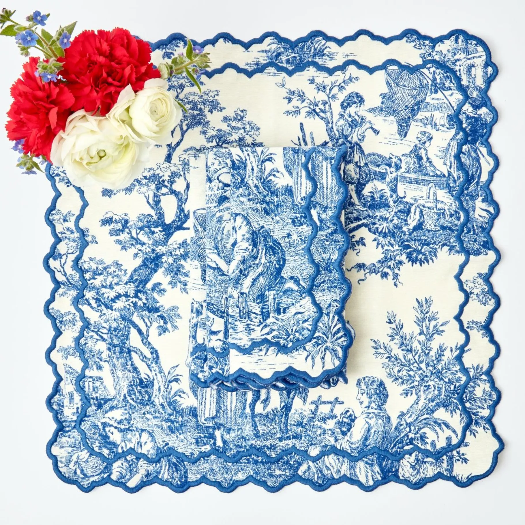 Mrs. Alice Napkins|Lilibet Toile Napkins (Set Of 4)
