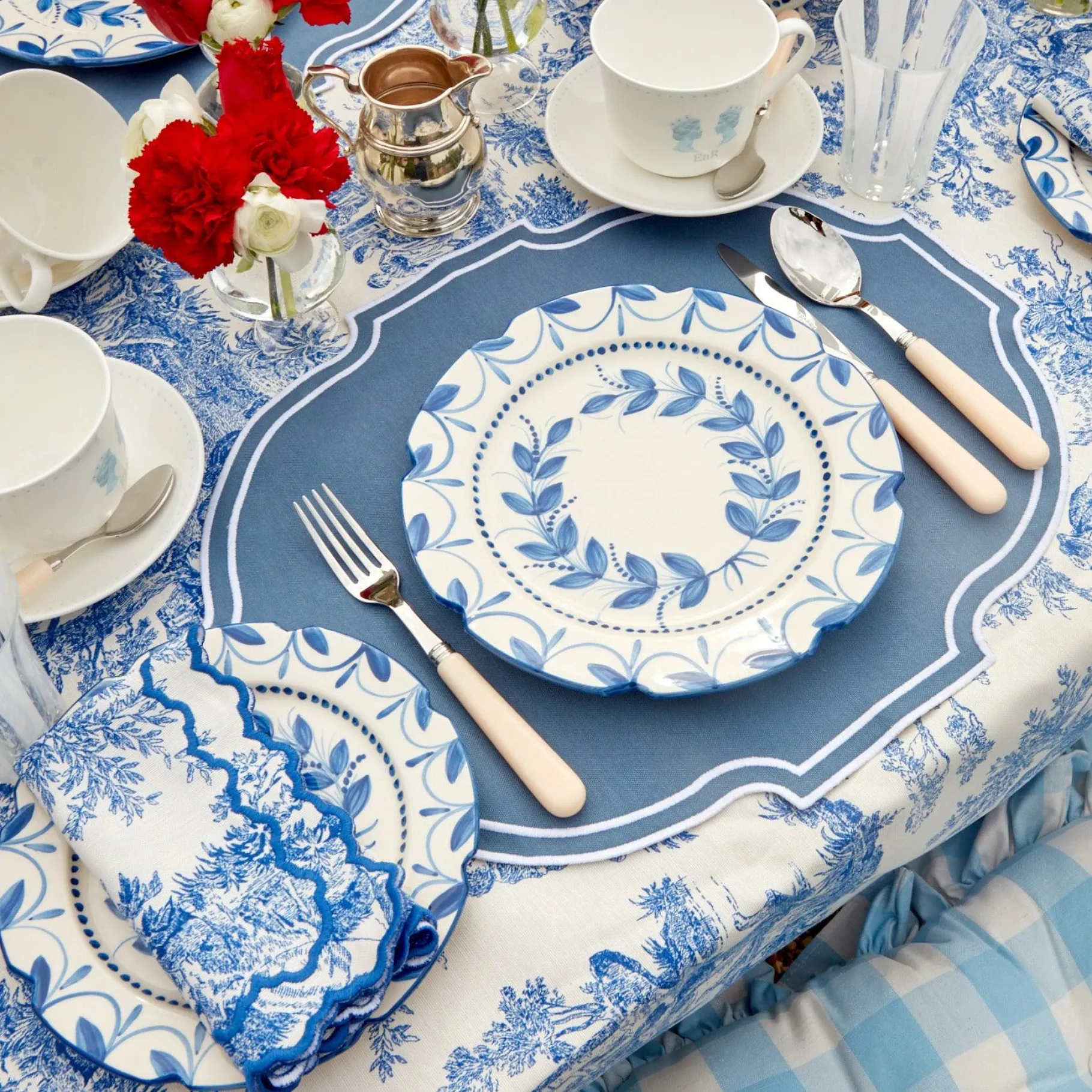 Mrs. Alice Napkins|Lilibet Toile Napkins (Set Of 4)