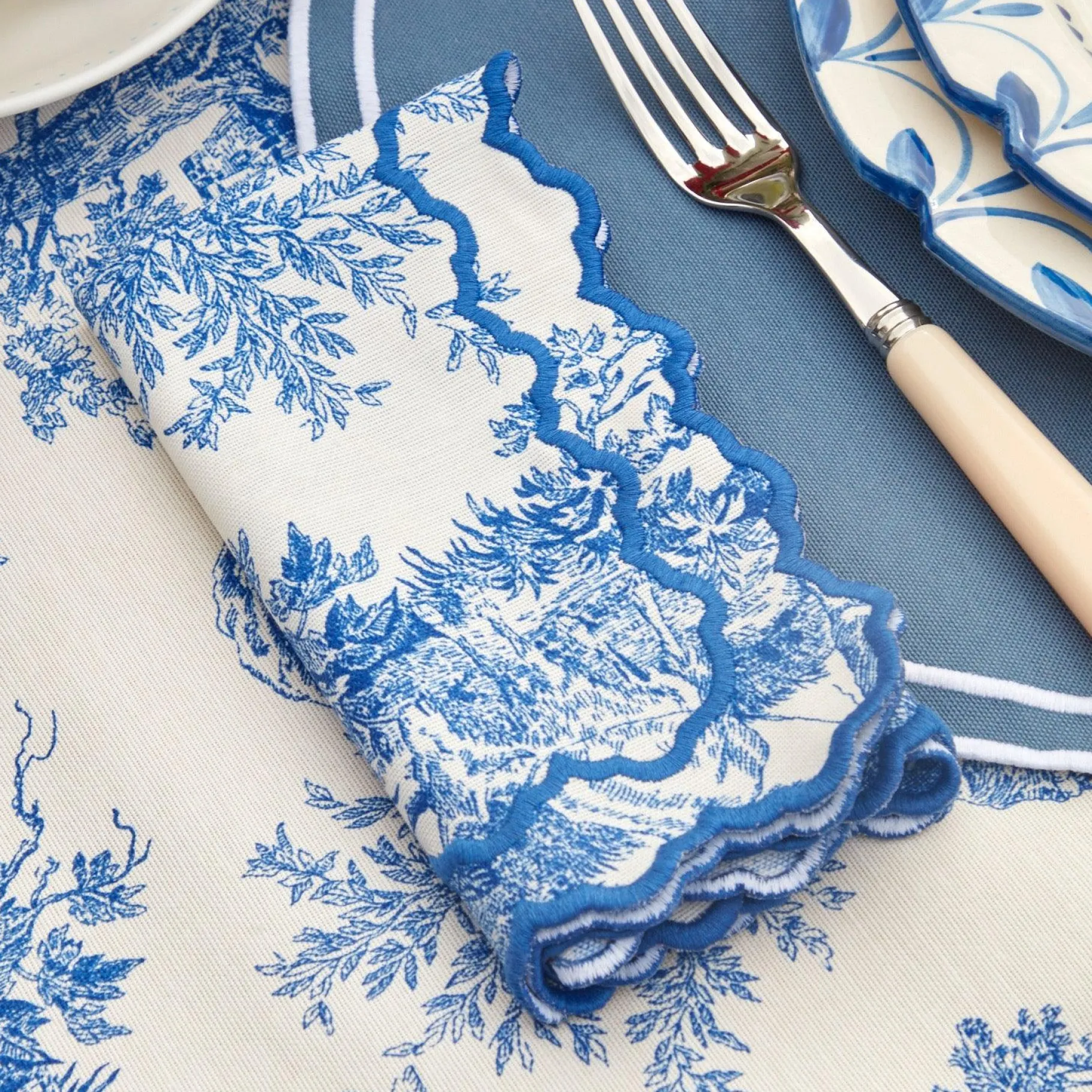 Mrs. Alice Napkins|Lilibet Toile Napkins (Set Of 4)