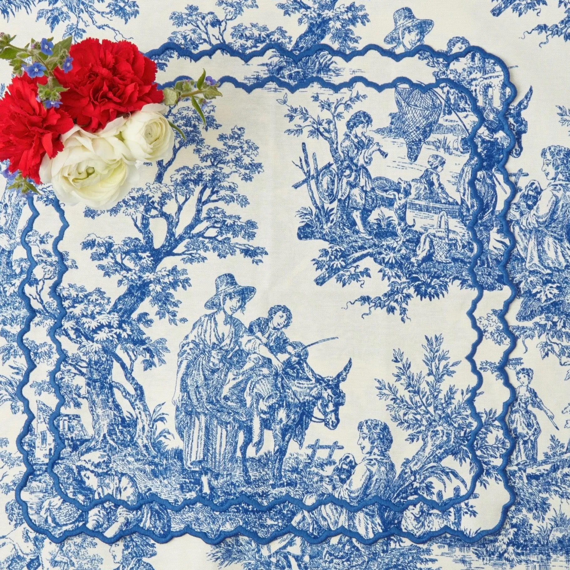 Mrs. Alice Napkins|Lilibet Toile Napkins (Set Of 4)