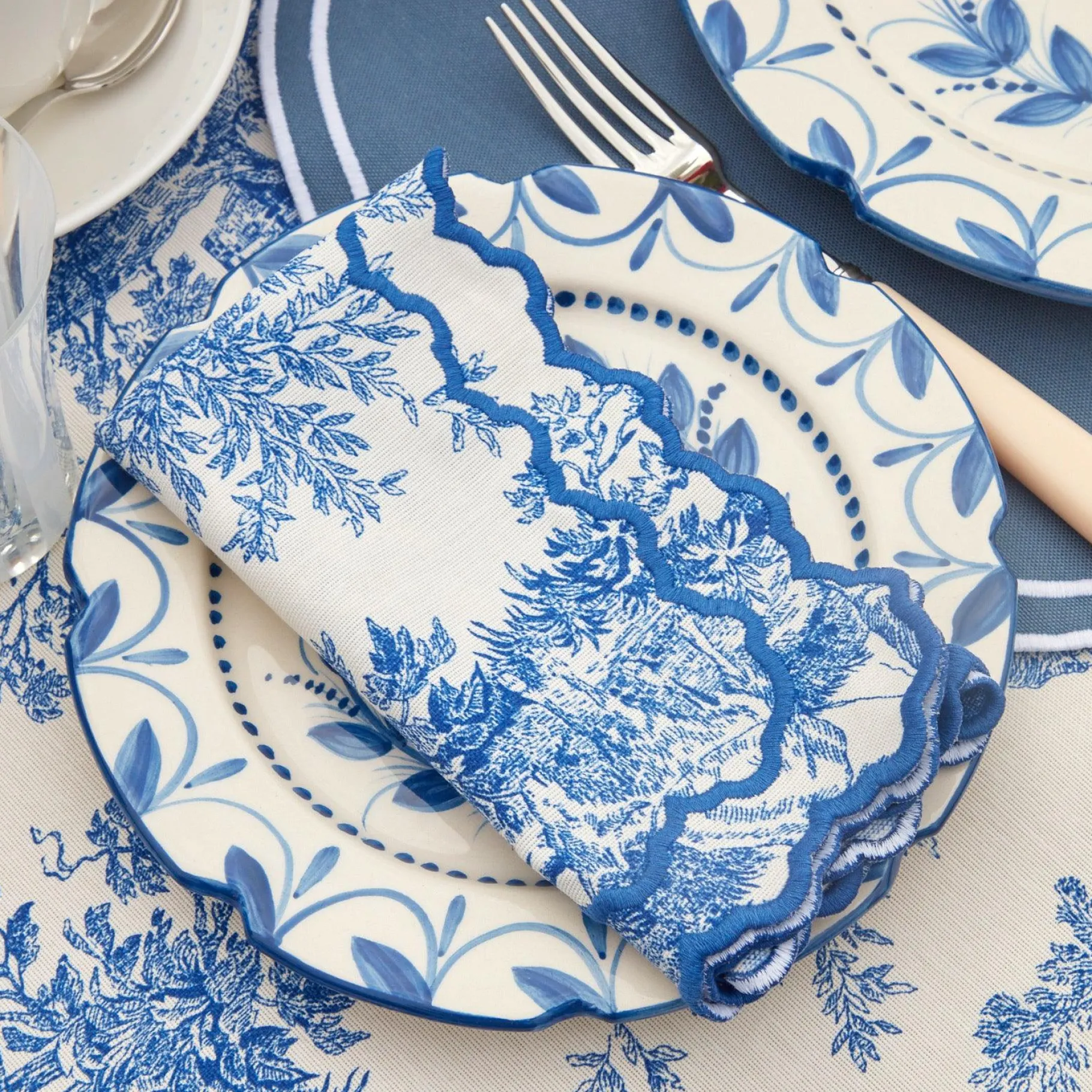 Mrs. Alice Napkins|Lilibet Toile Napkins (Set Of 4)