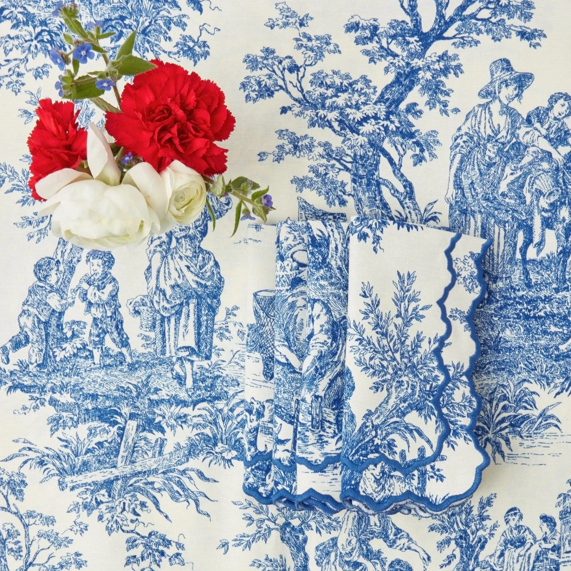 Mrs. Alice Napkins|Lilibet Toile Napkins (Set Of 4)