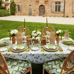 Mrs. Alice Table Linen Sets|Lily Of The Valley & Serena Green Applique Linen Set